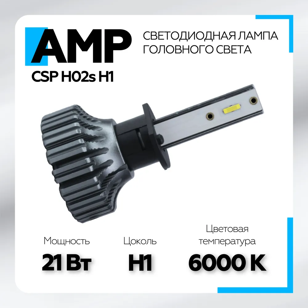 Светодиод головного света AMP CSP H02s H1