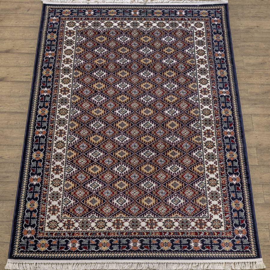 

Ковёр Kitroom Анатолия 200x400 прямоугольный бордовый, бежевый, синий 29510