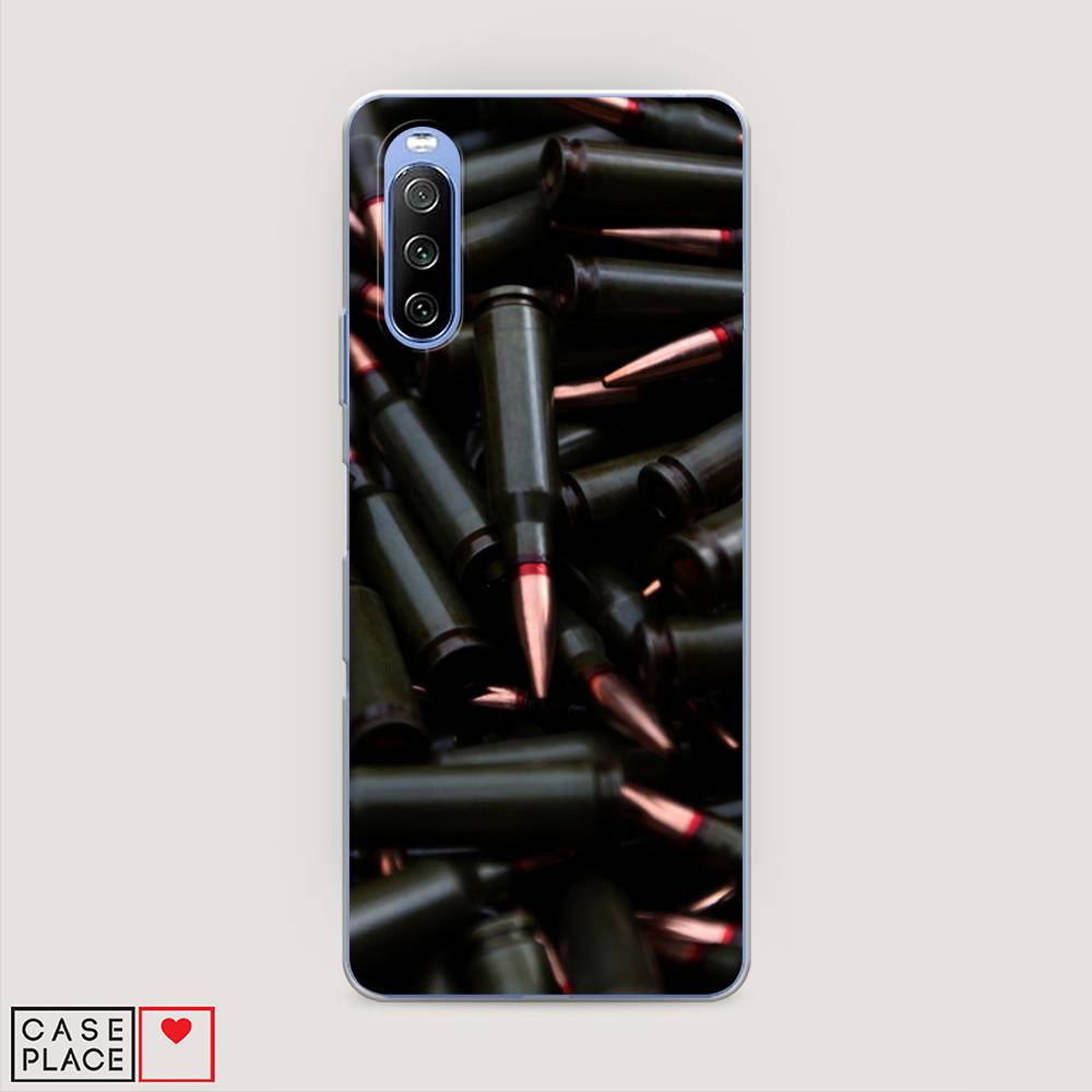 

Чехол Awog на Sony Xperia 10 III "Пули черные", Разноцветный, 54950-5