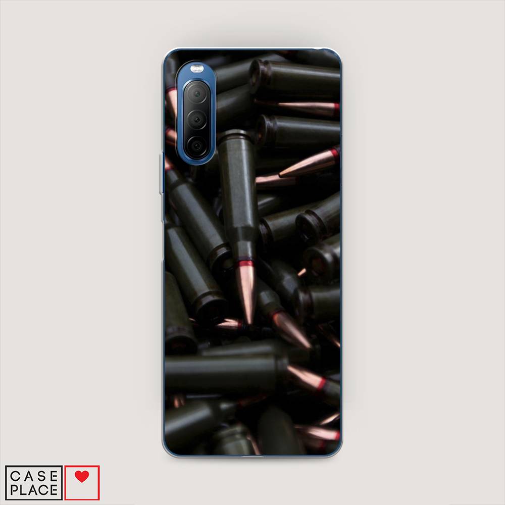 

Чехол Awog на Sony Xperia 10 II "Пули черные", Разноцветный, 54650-5