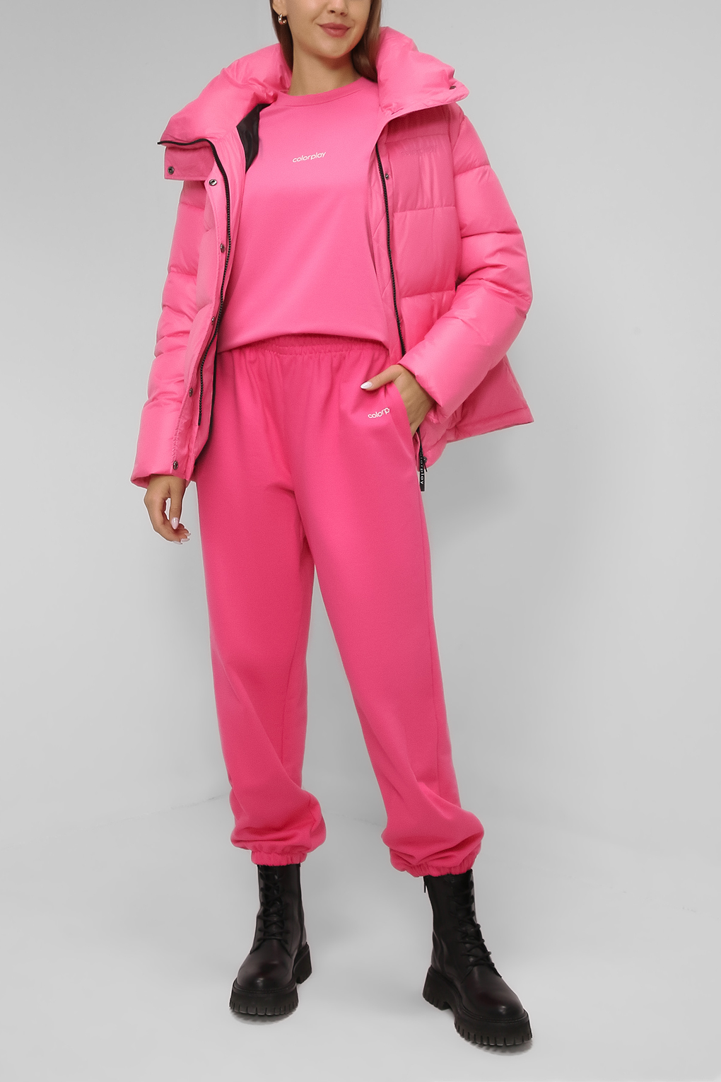 фото Спортивные брюки женские colorplay cp21082125 розовые xl