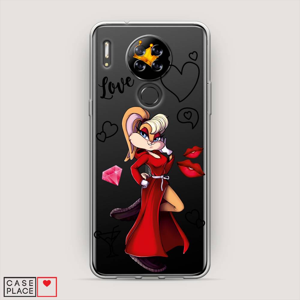 

Чехол на Blackview A80 "Rich Lola Bunny", Красный;бежевый;оранжевый, 280150-6