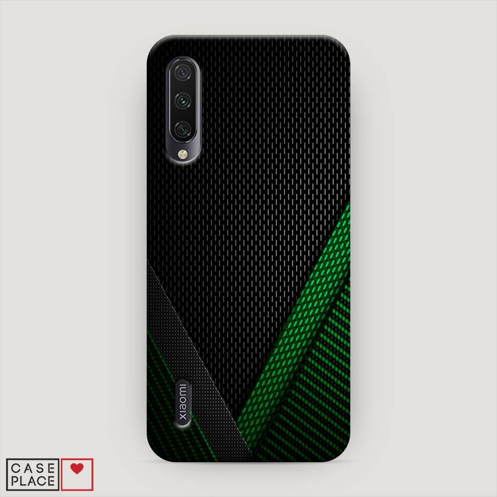 

Пластиковый чехол "Зеленый карбон" на Xiaomi Mi CC9E, 35920-2