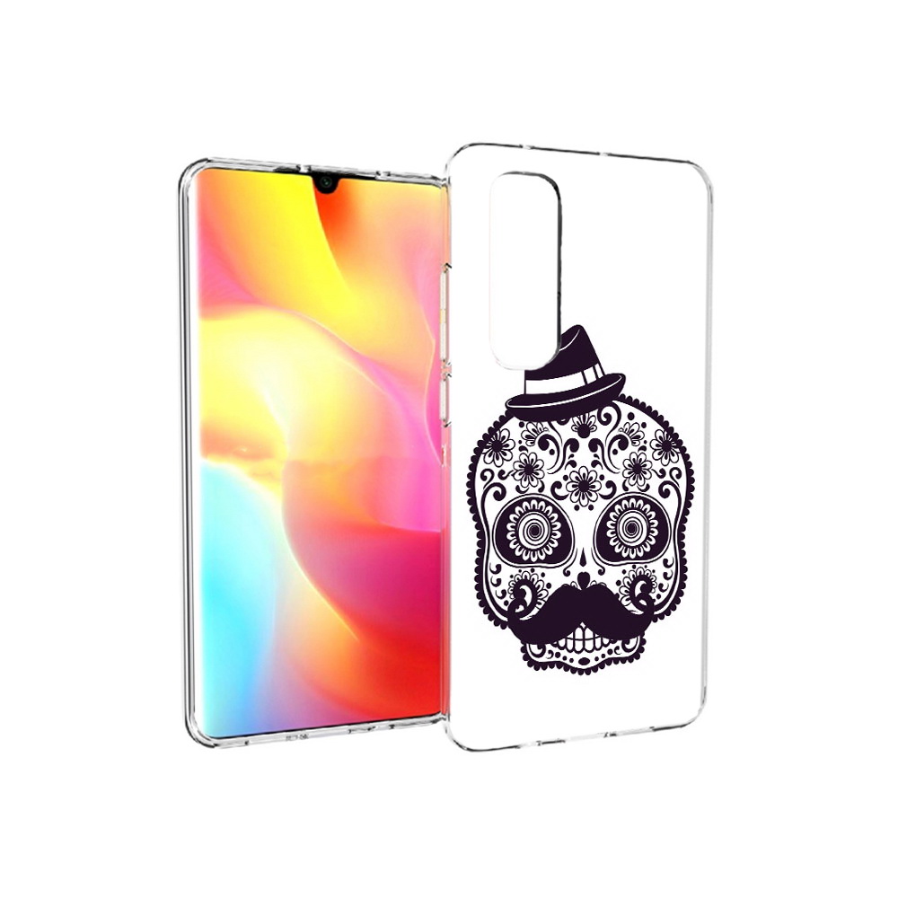 

Чехол MyPads Tocco для Xiaomi Mi Note 10 Lite разрисованный скелет (PT149714.254.575), Прозрачный, Tocco