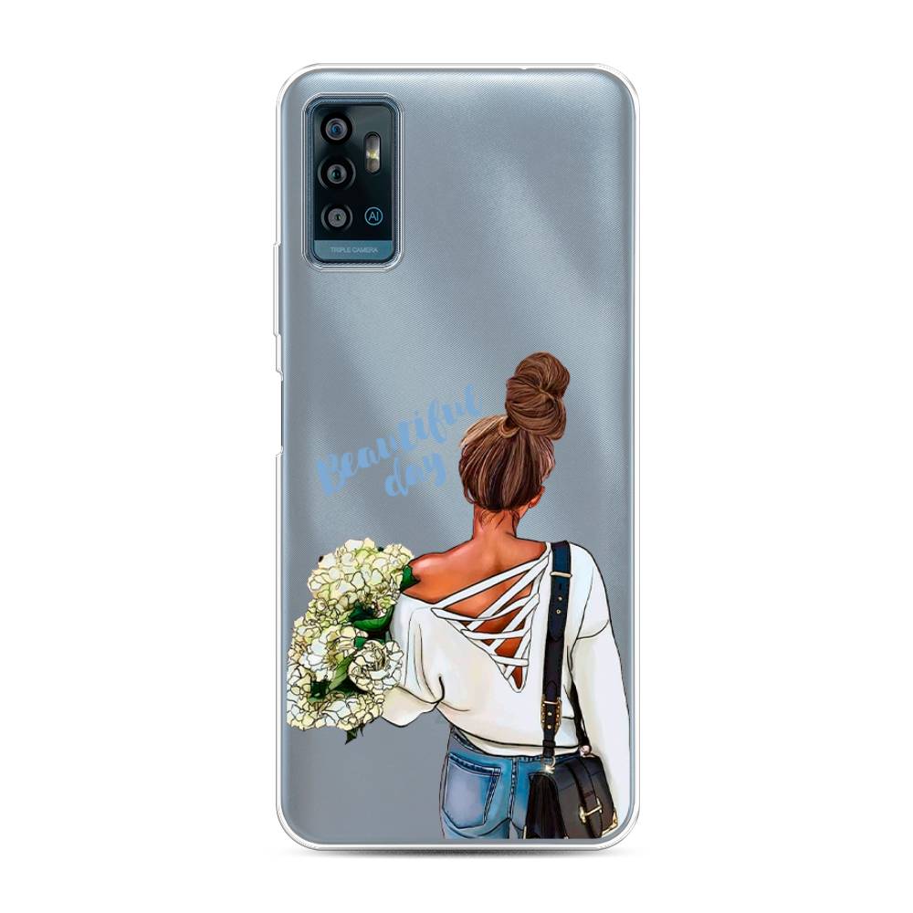 фото Силиконовый чехол "beautiful day vector" на zte blade a71 awog