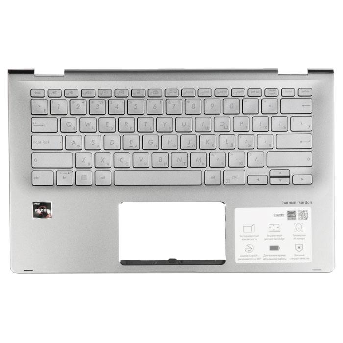 

Топкейс с клавиатурой для Asus UX462DA, UX462FA серебристый (13NB0MK0P01111), PD-765901