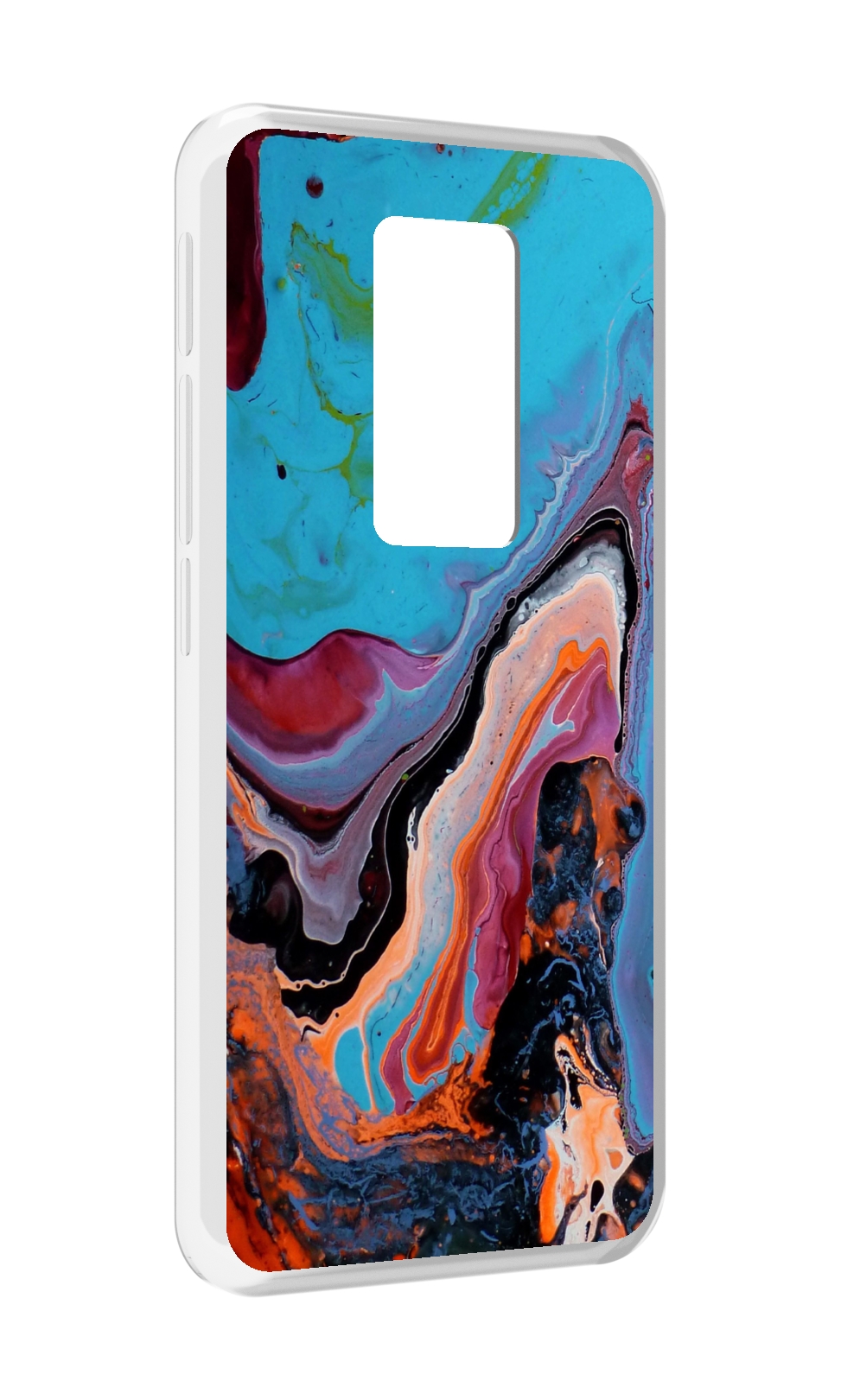 

Чехол MyPads смешанные краски для Motorola Defy 2021, Прозрачный, Tocco