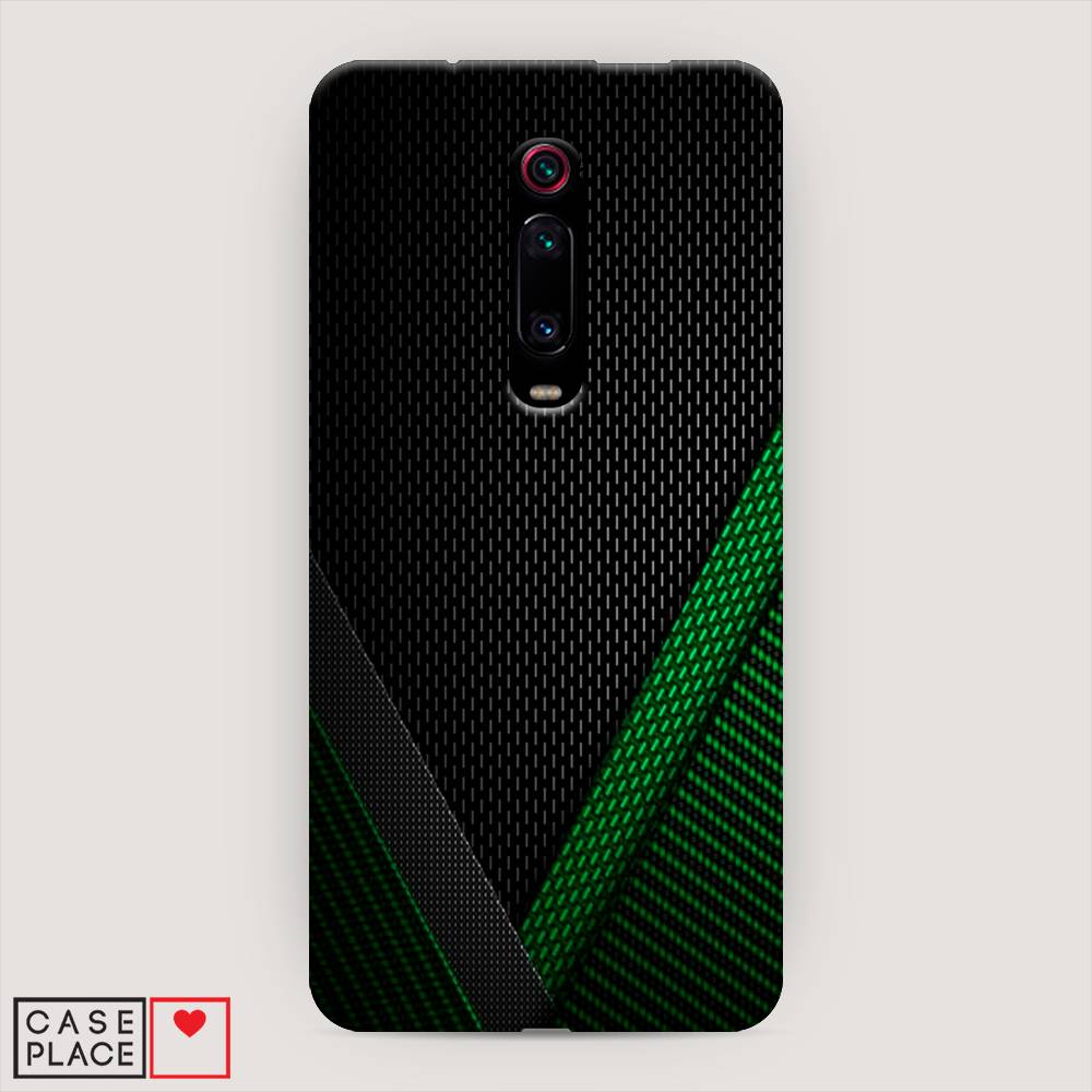 

Пластиковый чехол "Зеленый карбон" на Xiaomi Mi 9T Pro, 35820-2