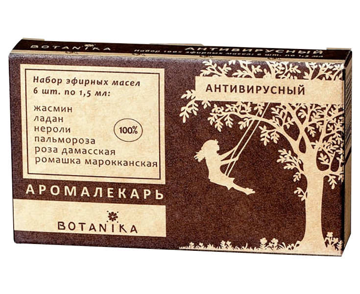 Купить Эфирные масла Botanika Аромалекарь Антивирусный флаконы 1, 5 мл 6 шт.