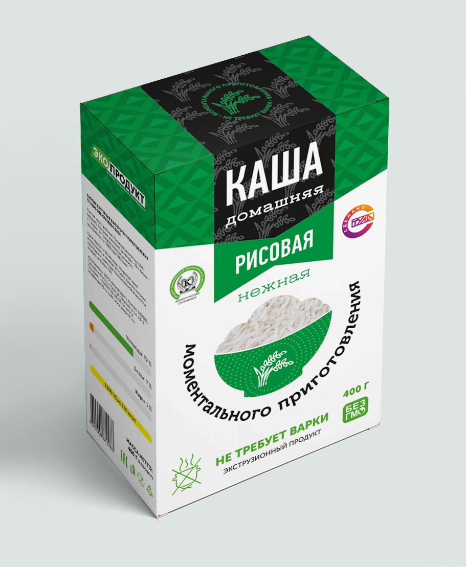 

Хлопья Экопродукт крупяные быстрого приготовления Каша Рисовая Нежная, 400 г