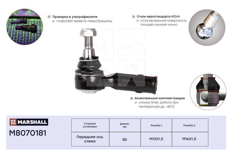 

Наконечник рулевой левый Volkswagen Transporter T4 90- ; LEMFORDER 14549; OEM 701419811C;