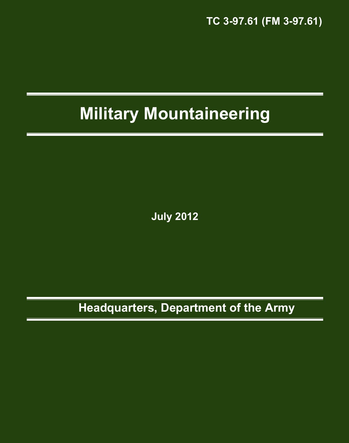 

Military Mountaineering