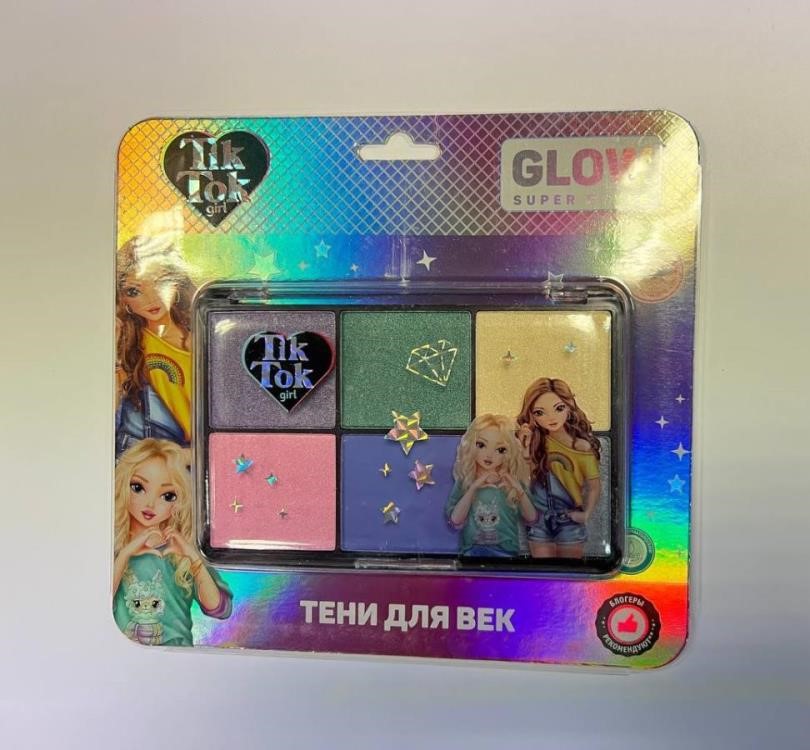 

Косметика тени для век, 23 г для девочек TIK TOK girl YS98092-TTG, Бежевый;зеленый;синий;розовый;серый;фиолетовый