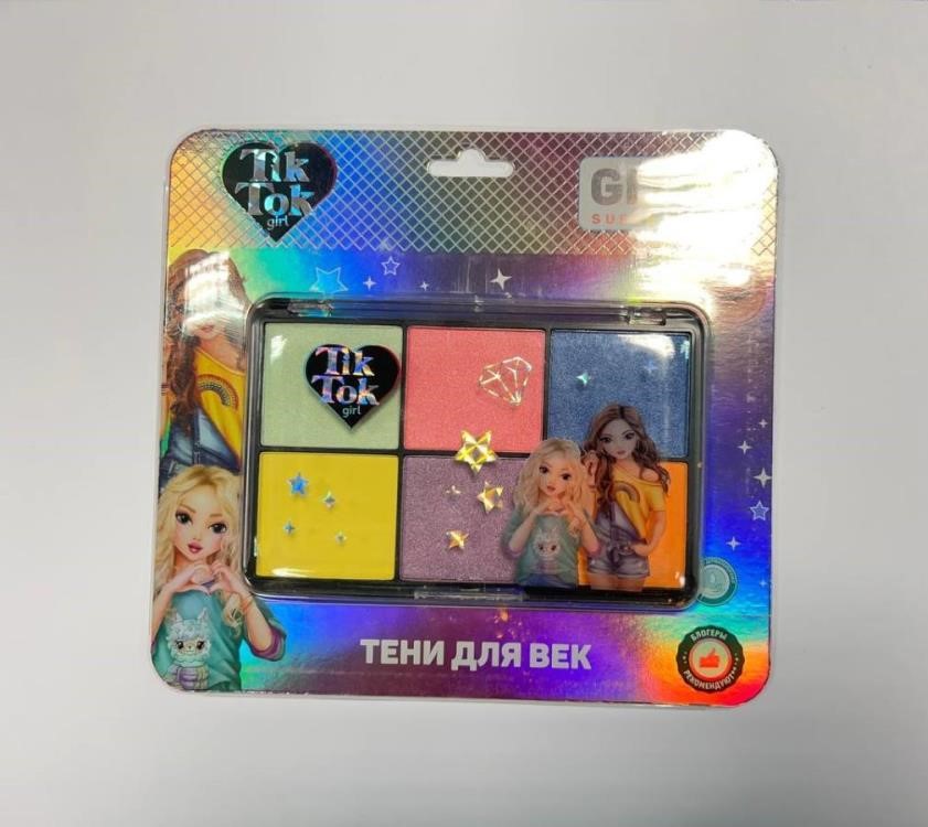 

Косметика тени для век для девочек, 23 г TIK TOK girl YS98091-TTG, Зеленый;розовый;синий;желтый;фиолетовый;оранжевый