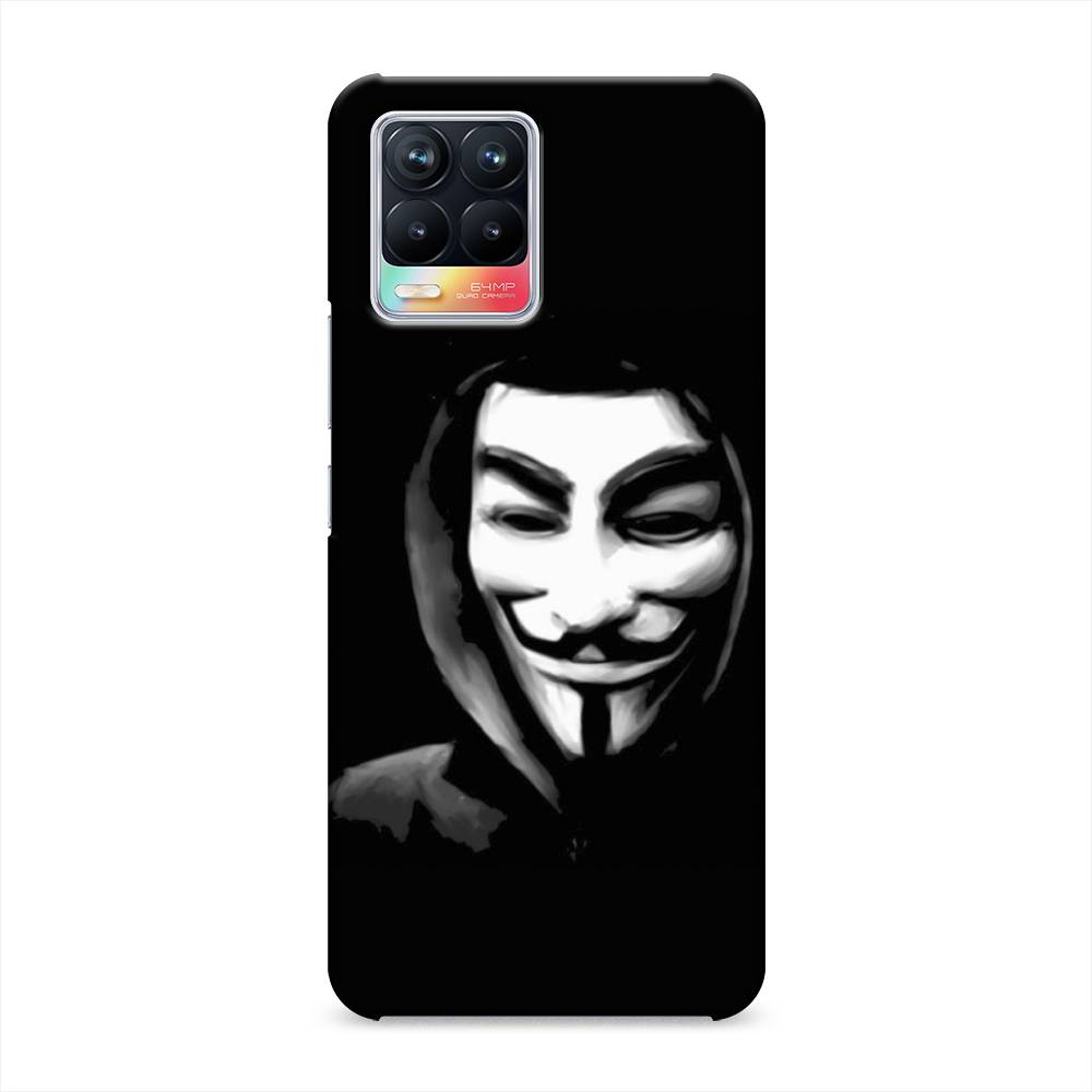 

Пластиковый чехол "Анонимус" на Realme 8, 255420-4