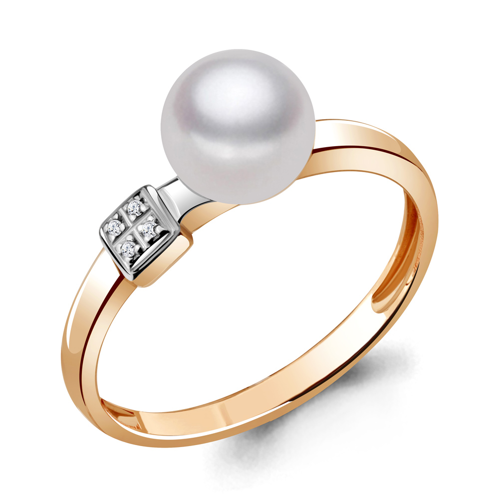 

Кольцо из красного золота с бриллиантом р. 18,5 Aquamarine 963827Ак_585_кз, 963827Ак_585_кз