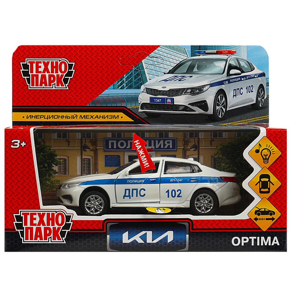 

Машина свет-звук Киа Оптима Полиция, 12 см белый Технопарк OPTIMA-12SLPOL-WH