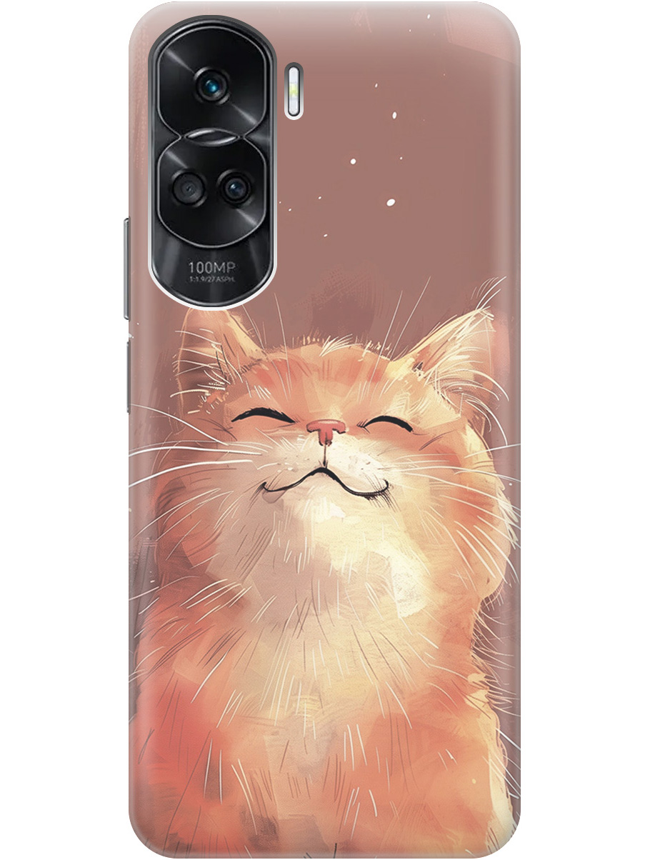 

Силиконовый чехол на Honor 90 Lite с принтом "Довольный котик", Красный;оранжевый;прозрачный, 772622610