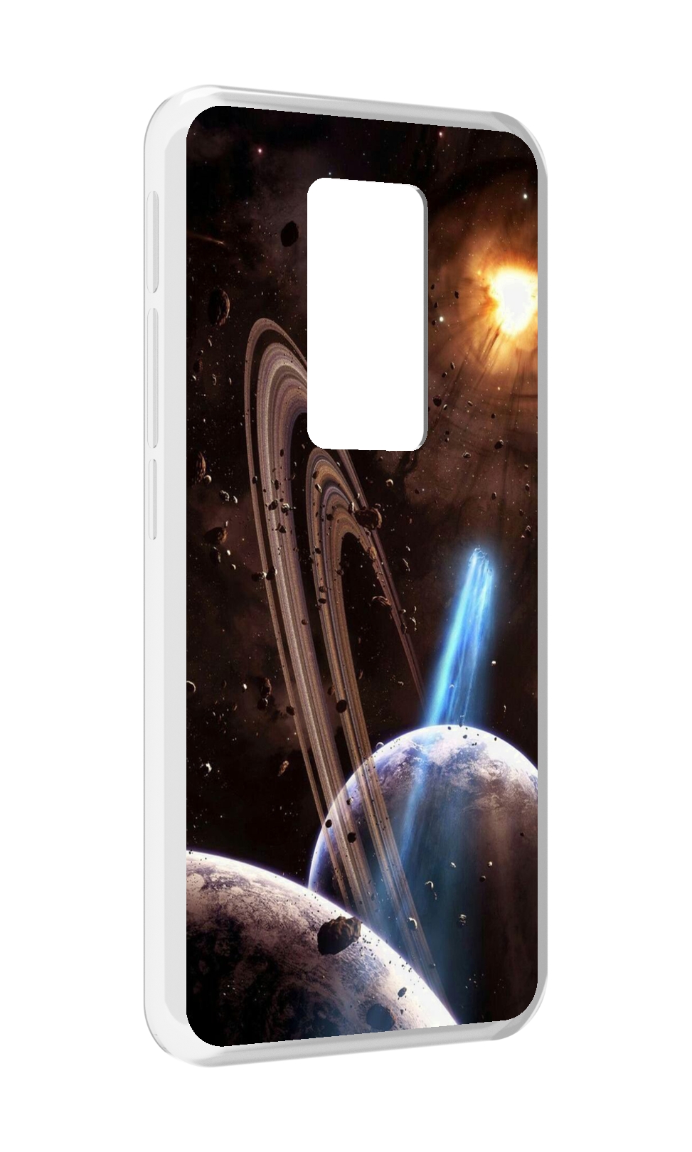 

Чехол MyPads сатурн в космосе для Motorola Defy 2021, Прозрачный, Tocco