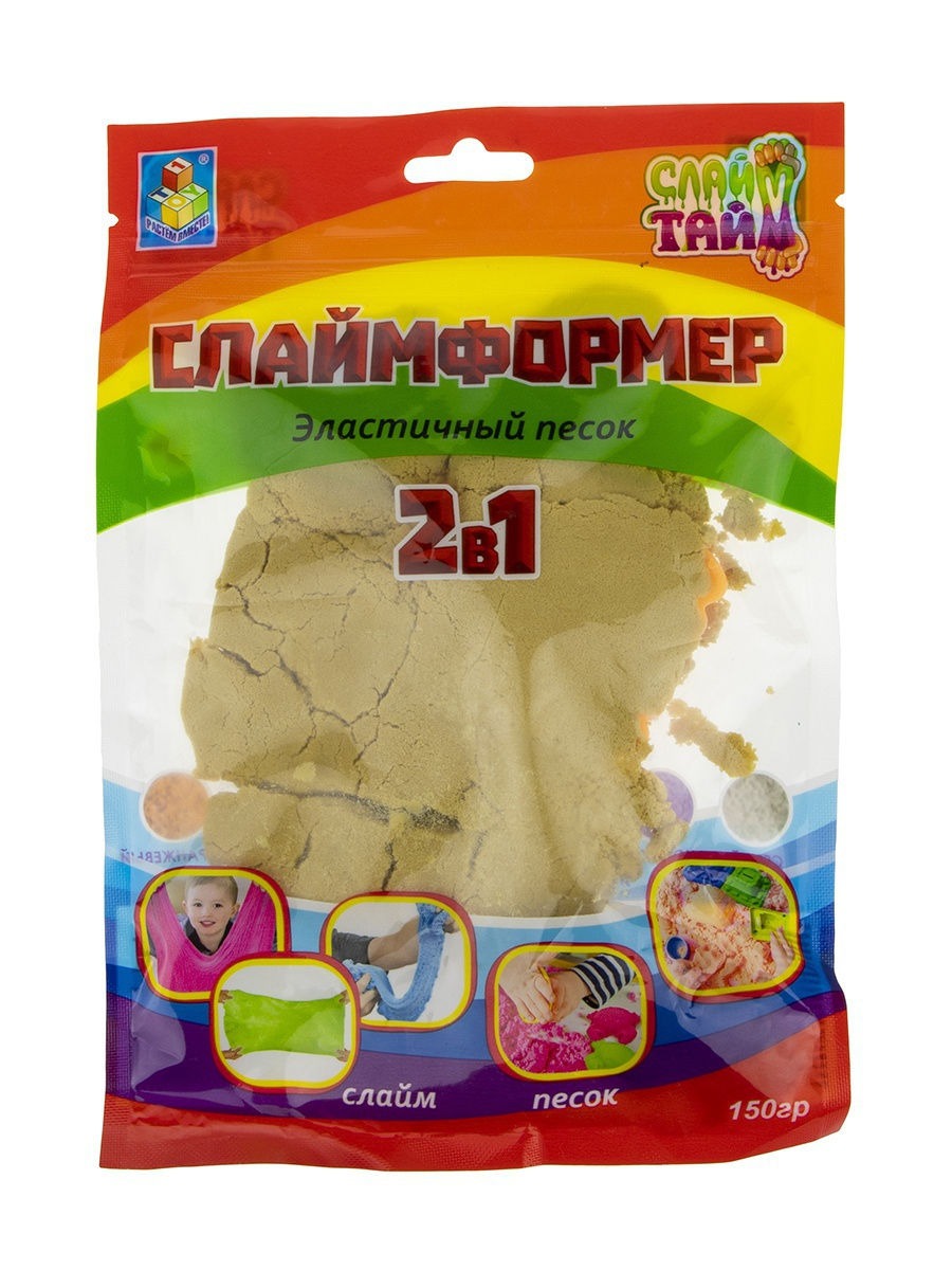 

Слаймформер 1 Toy 150 гр с 1 формочкой, песочный Т16542S
