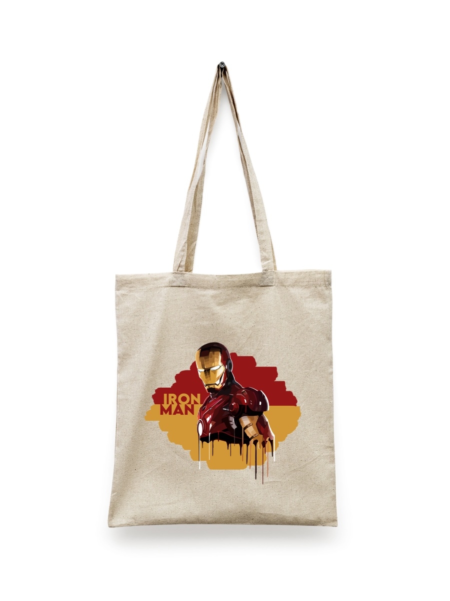 фото Сумка шоппер унисекс сувенирshop iron man/железный человек/тони старк 8, белый