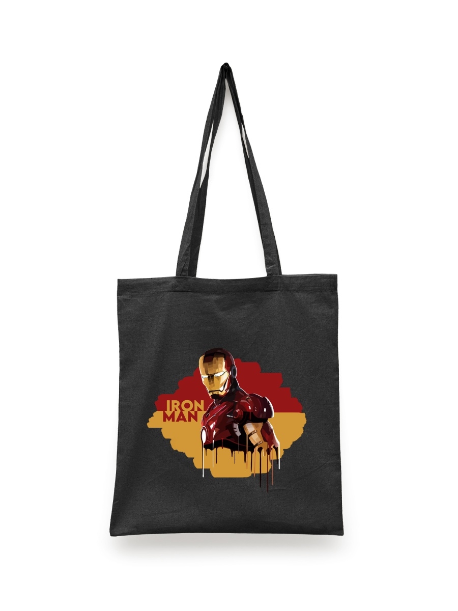 фото Сумка шоппер унисекс сувенирshop iron man/железный человек/тони старк 8, черный