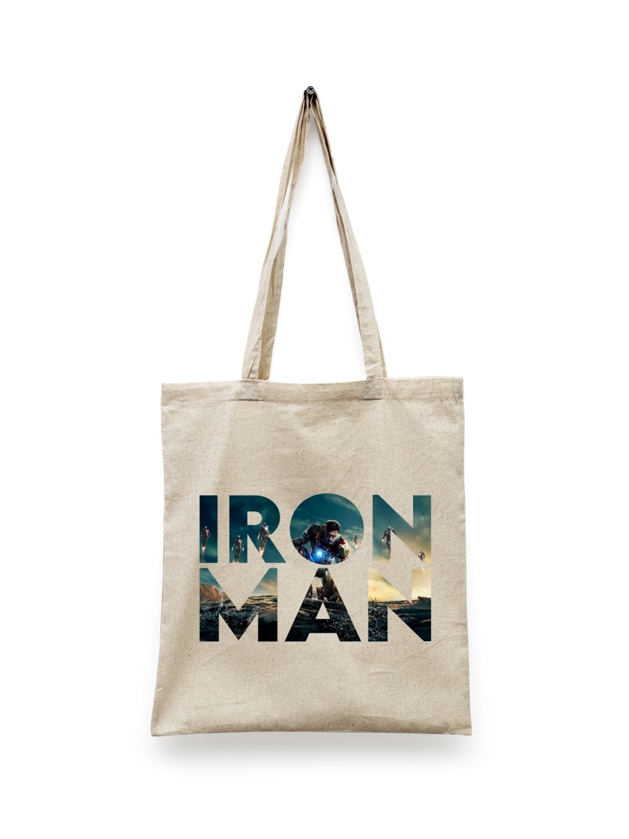 фото Сумка шоппер унисекс сувенирshop iron man/железный человек/тони старк 12, белый