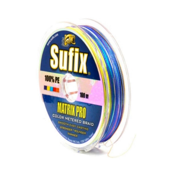 Леска Sufix Matrix Pro x6  Multi Color (100м/0.35мм/ 36кг)