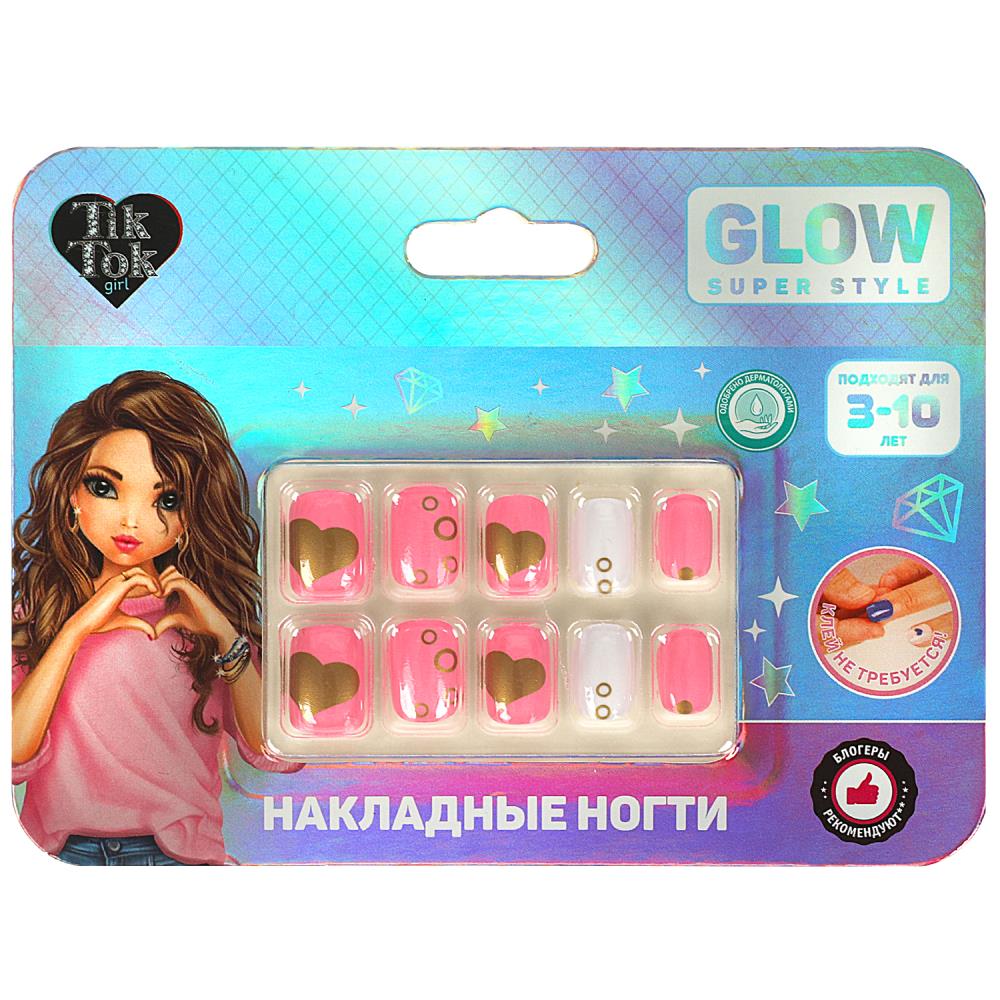 

Набор для маникюра - накладные ногти TIK TOK girl 97994-TTG, Белый;розовый