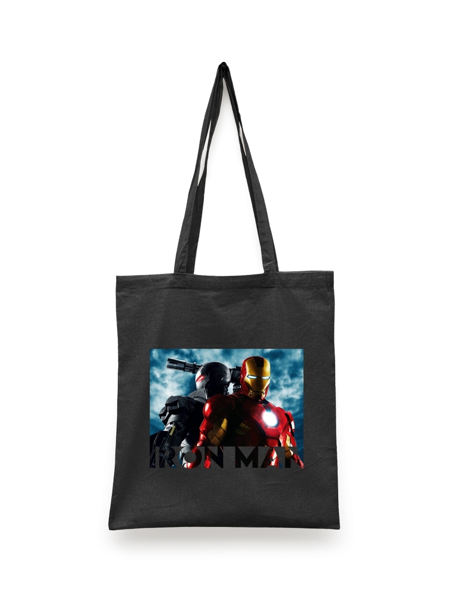 фото Сумка шоппер унисекс сувенирshop iron man/железный человек/тони старк 11, черный