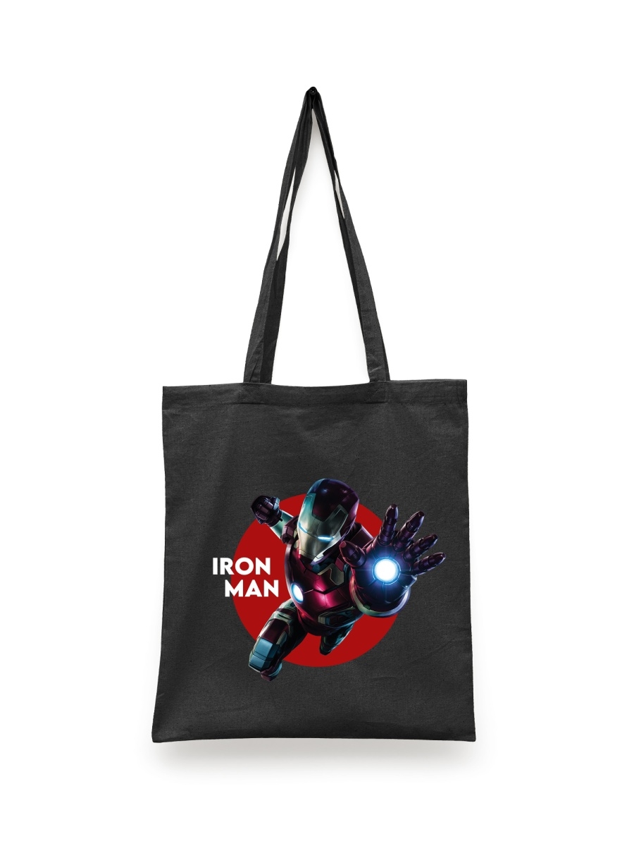 Сумка шоппер унисекс СувенирShop Iron Man/Железный человек/Тони Старк 10, черный