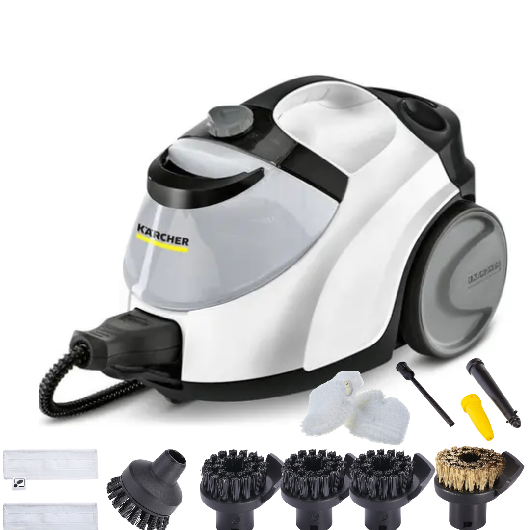 

Пароочиститель Karcher SC 5 EasyFix белый, SC 5 EasyFix+11 насадок IVAHAVI