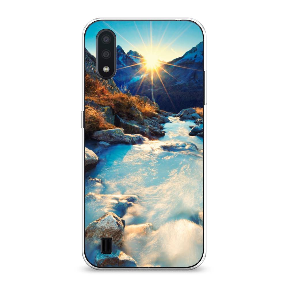 

Чехол Awog на Samsung Galaxy A01 "Восход 7", Разноцветный, 29550-4