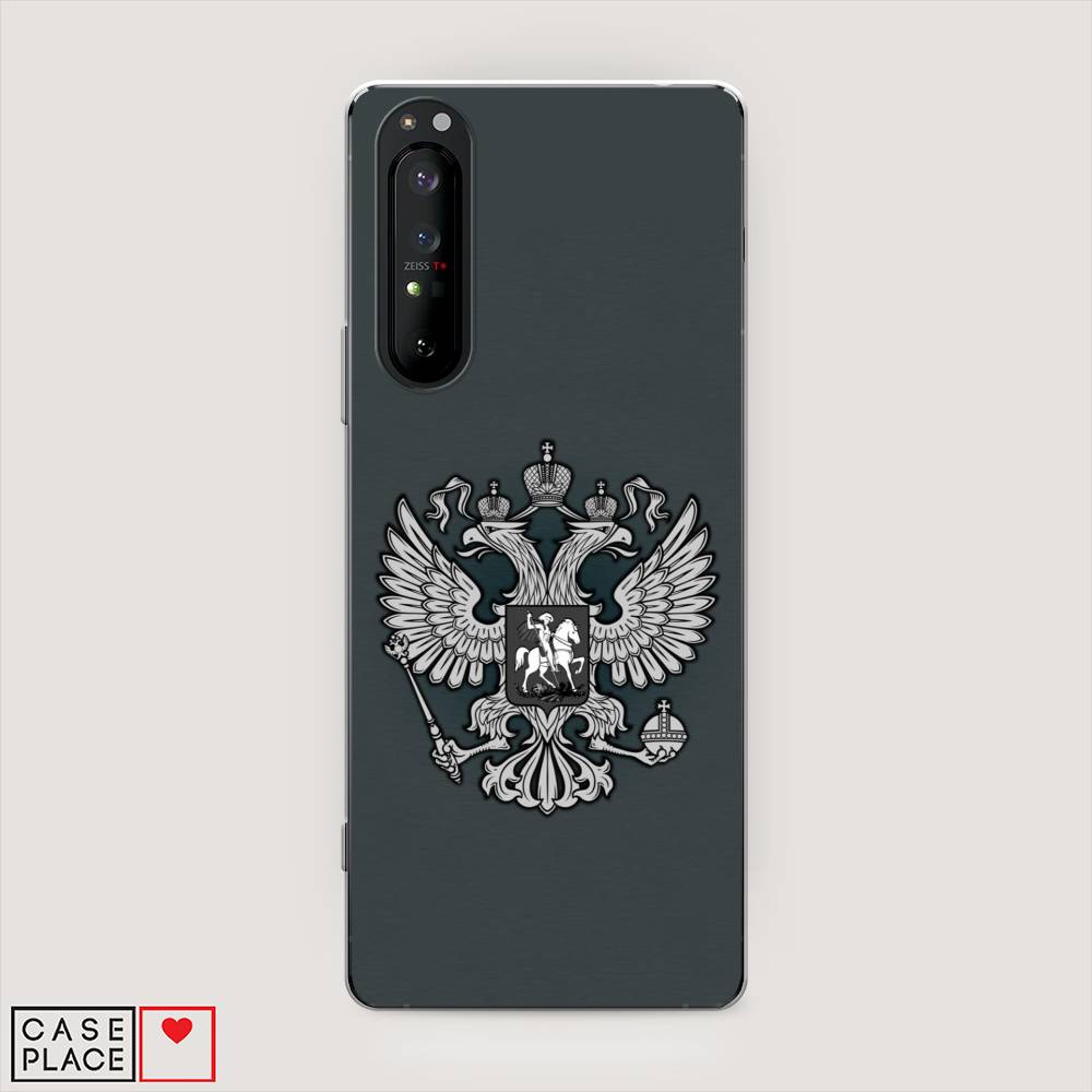 фото Чехол awog "герб россии серый" для sony xperia 1 ii