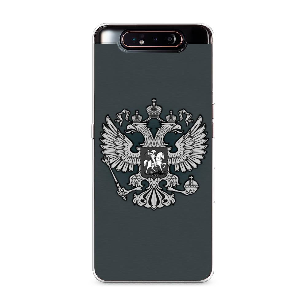 

Чехол Awog на Samsung Galaxy A80 "Герб России серый", Разноцветный, 28350-5