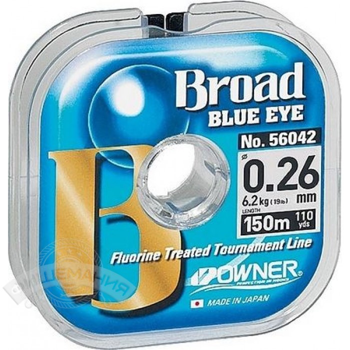 

Леска Owner Broad Blue Eye 150 m (0,16 mm)