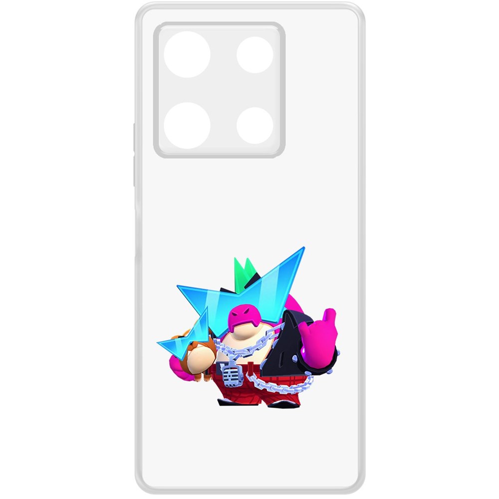

Чехол-накладка Krutoff Clear Case Brawl Stars-Плохиш Базз для INFINIX Note 30 Pro