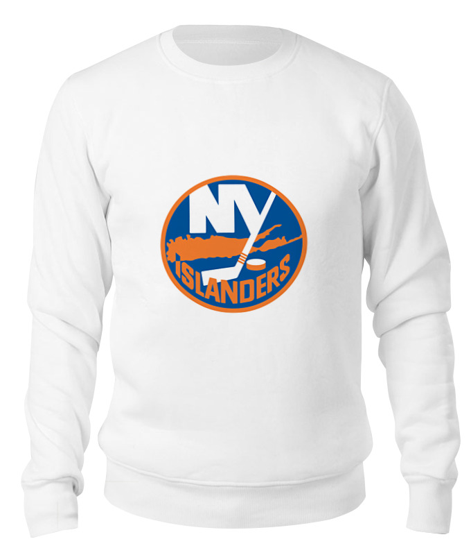 

Свитшот унисекс Printio New york islanders белый XL, New york islanders