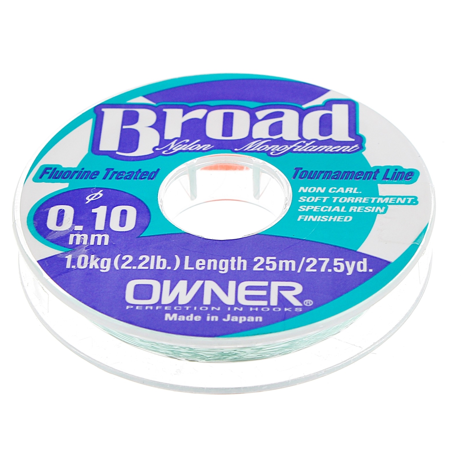 

Леска Owner Broad 25 m (0,10 mm), Зеленый