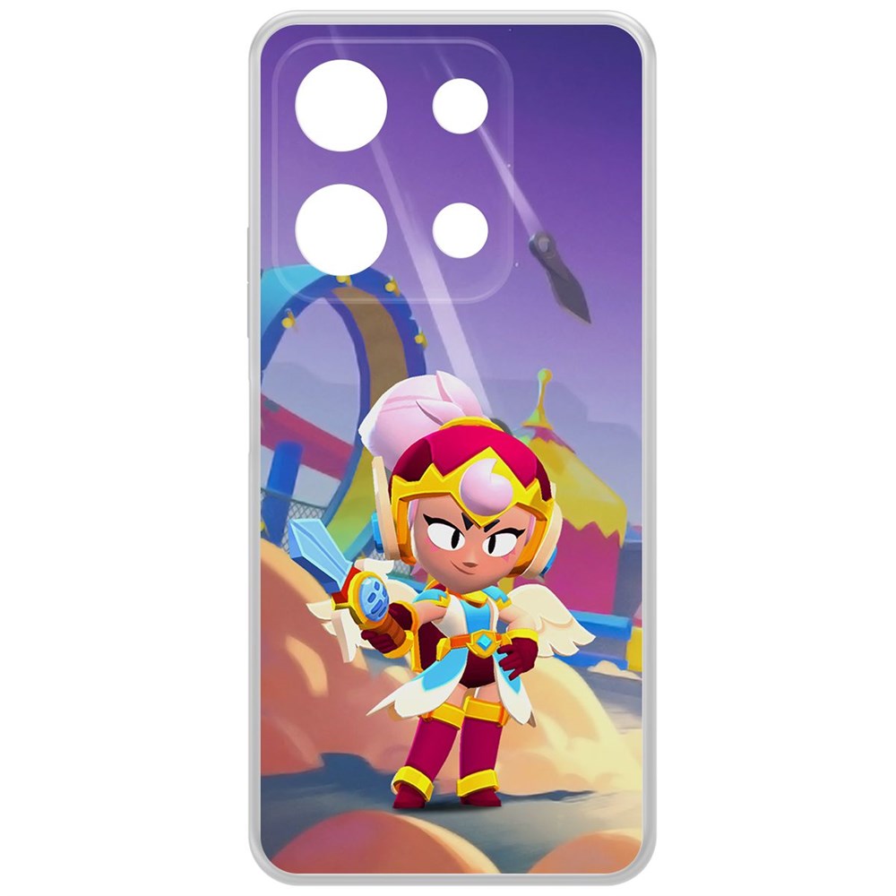 

Чехол-накладка Krutoff Clear Case Brawl Stars-Валькирия Джанет для INFINIX Note 30i, Прозрачный