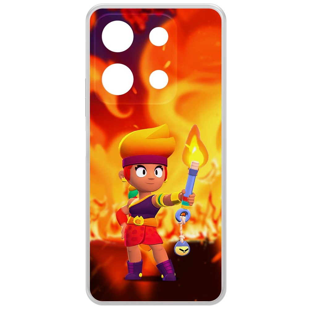 

Чехол-накладка Krutoff Clear Case Brawl Stars-Амбер для INFINIX Note 30i, Прозрачный