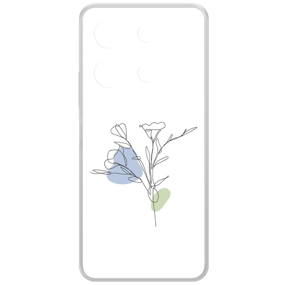 

Чехол-накладка Krutoff Clear Case Эустома для INFINIX Note 30i