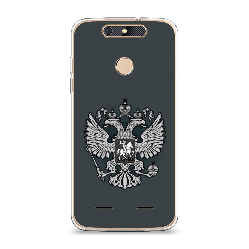 

Чехол Awog на ZTE Blade V8 mini / ЗТЕ Блэйд V8 mini "Герб России серый", 131950-5