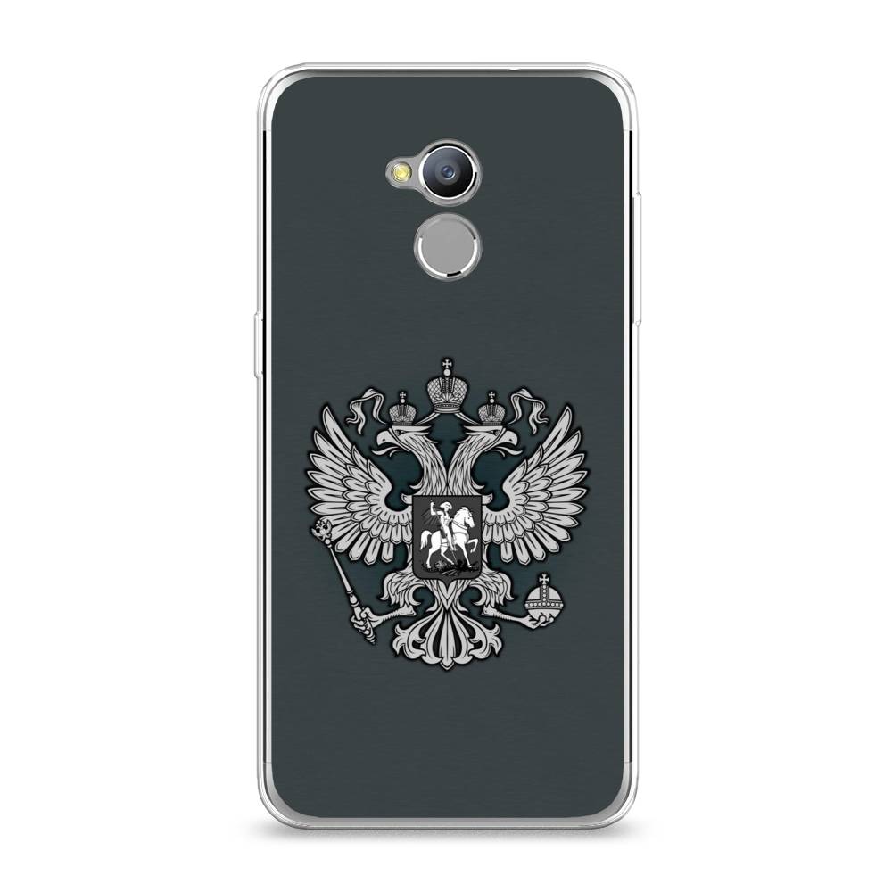 фото Чехол awog "герб россии серый" для zte blade v7 lite