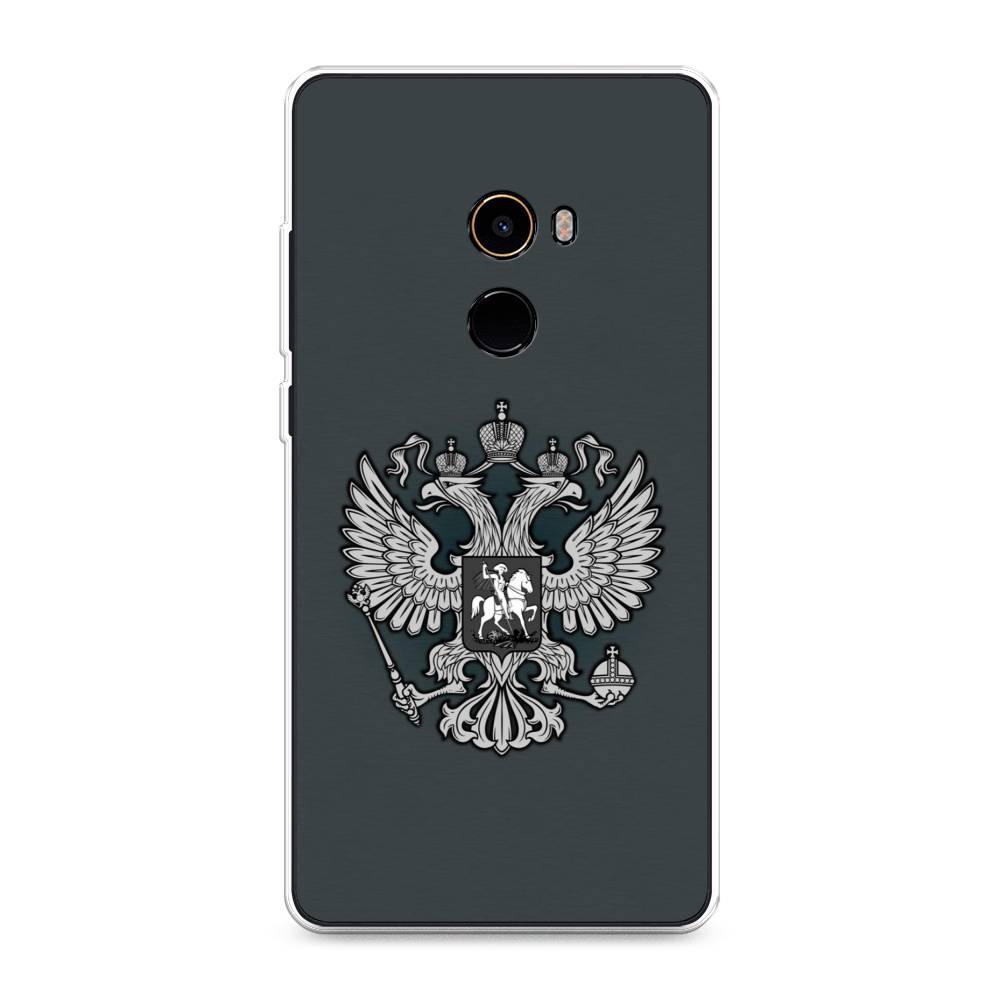 

Чехол Awog на Xiaomi Mi Mix 2 "Герб России серый", Разноцветный, 32550-5