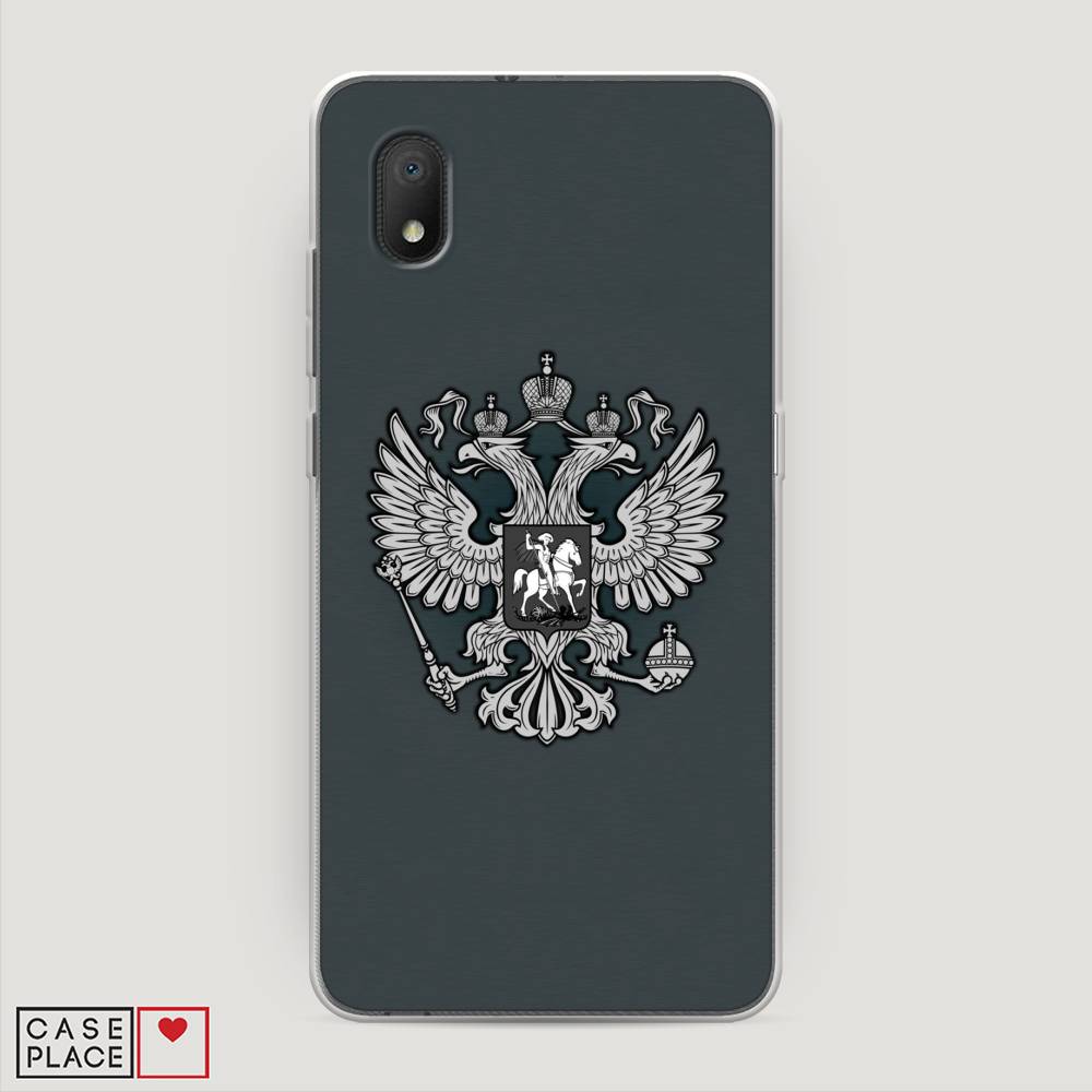 фото Чехол awog "герб россии серый" для alcatel 1a (2020) 5002f