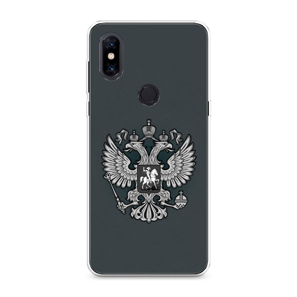 

Чехол Awog на Xiaomi Mi Mix 3 "Герб России серый", Разноцветный, 34950-5