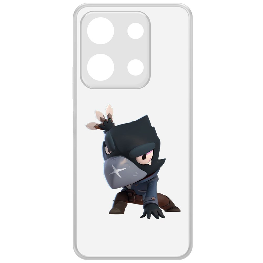 

Чехол-накладка Krutoff Clear Case Brawl Stars-Ворон для INFINIX Note 30i, Прозрачный