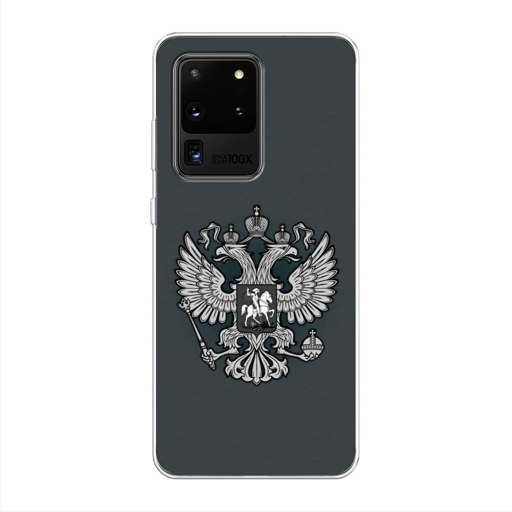 фото Чехол awog "герб россии серый" для samsung galaxy s20 ultra