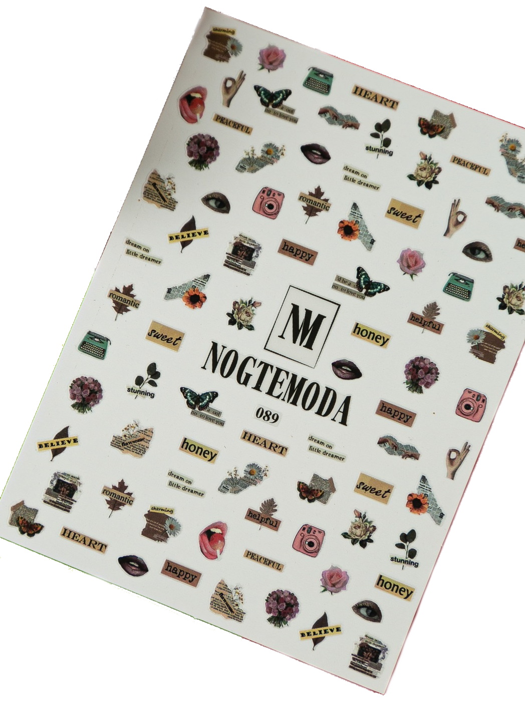 

Наклейки NogteModa №089, Разноцветный